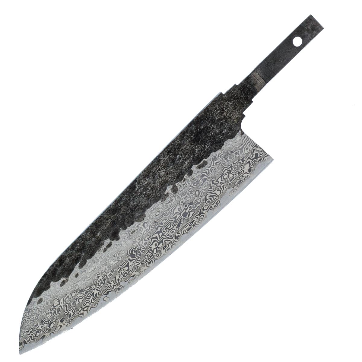 Dan Woo Nóż Santoku 16,5 cm Damast HF02 Blank - Ostrze do Oprawy