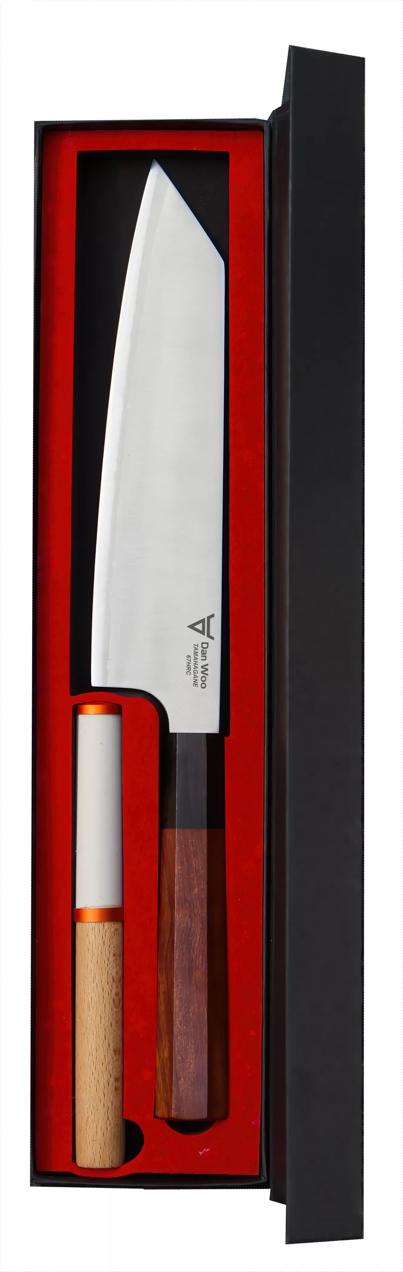 Dan Woo Tamahagane Kiritsuke Nóż Szefa Kuchni 67 HRC