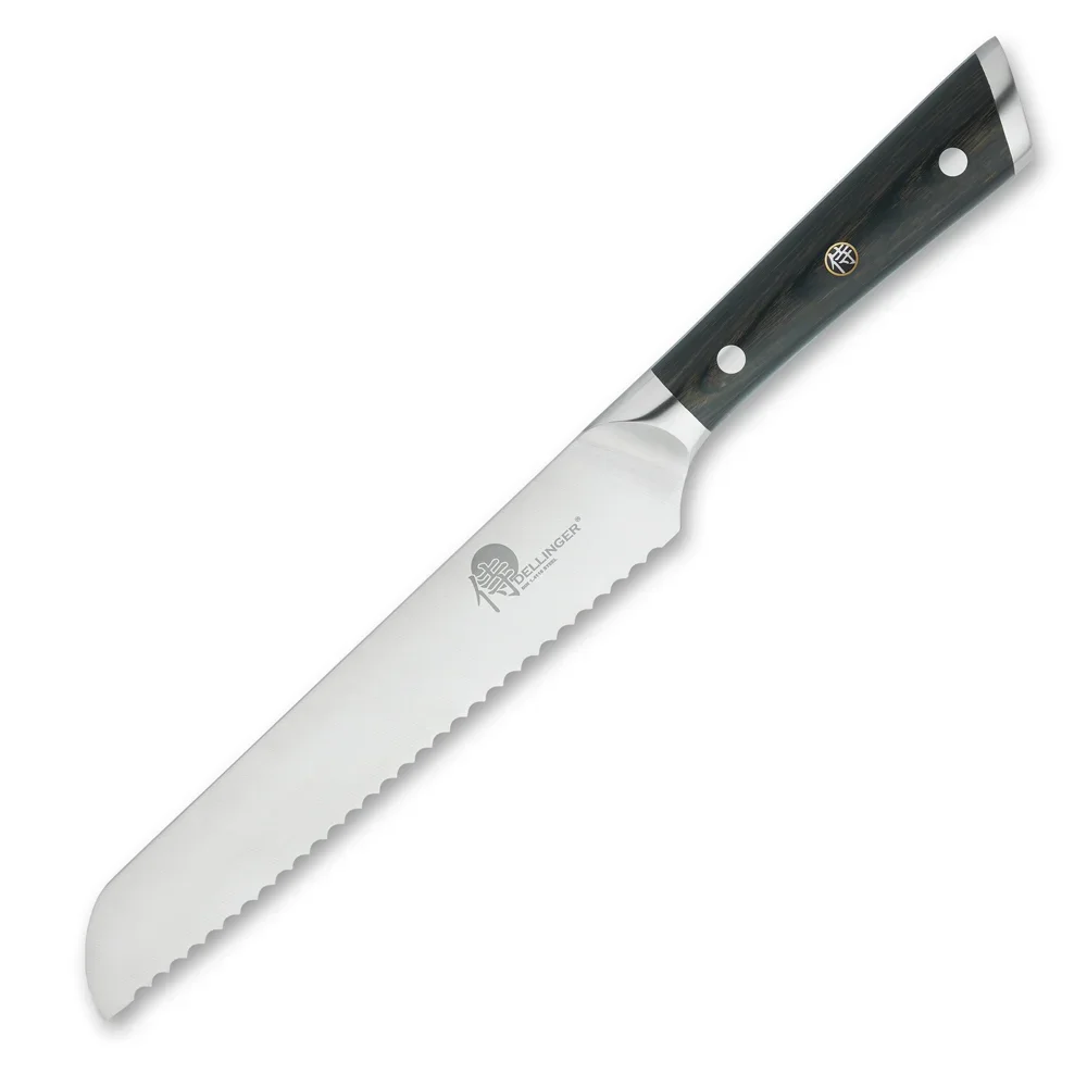Dellinger German Black Samurai Nóż do chleba i pieczywa 20 cm