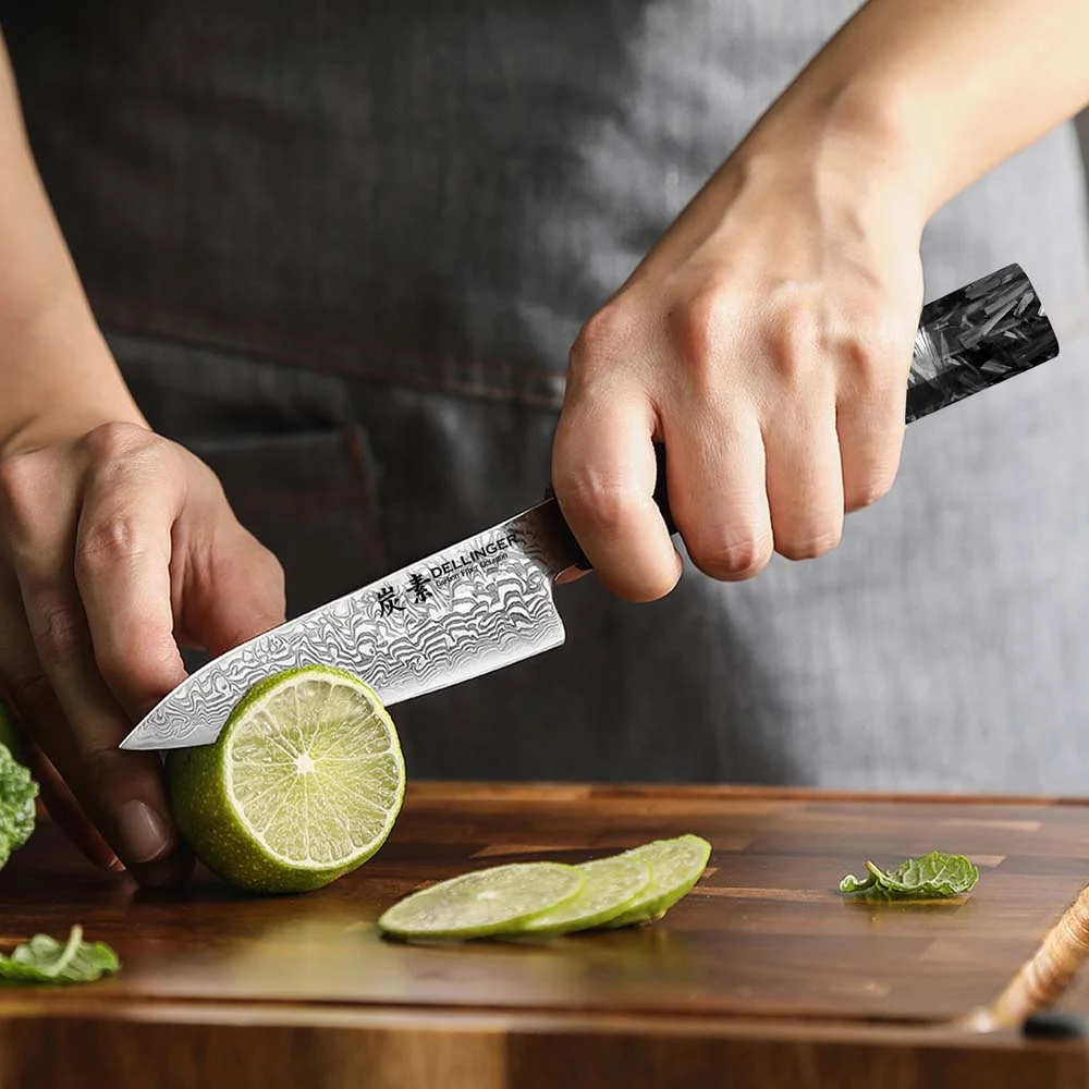 Nóż do obierania Dellinger Carbon Fiber Octagon Paring 10,5 cm