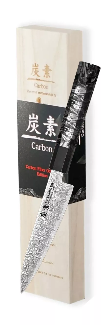 Nóż Petty Dellinger Carbon Fiber Octagon stal VG-10 14 cm