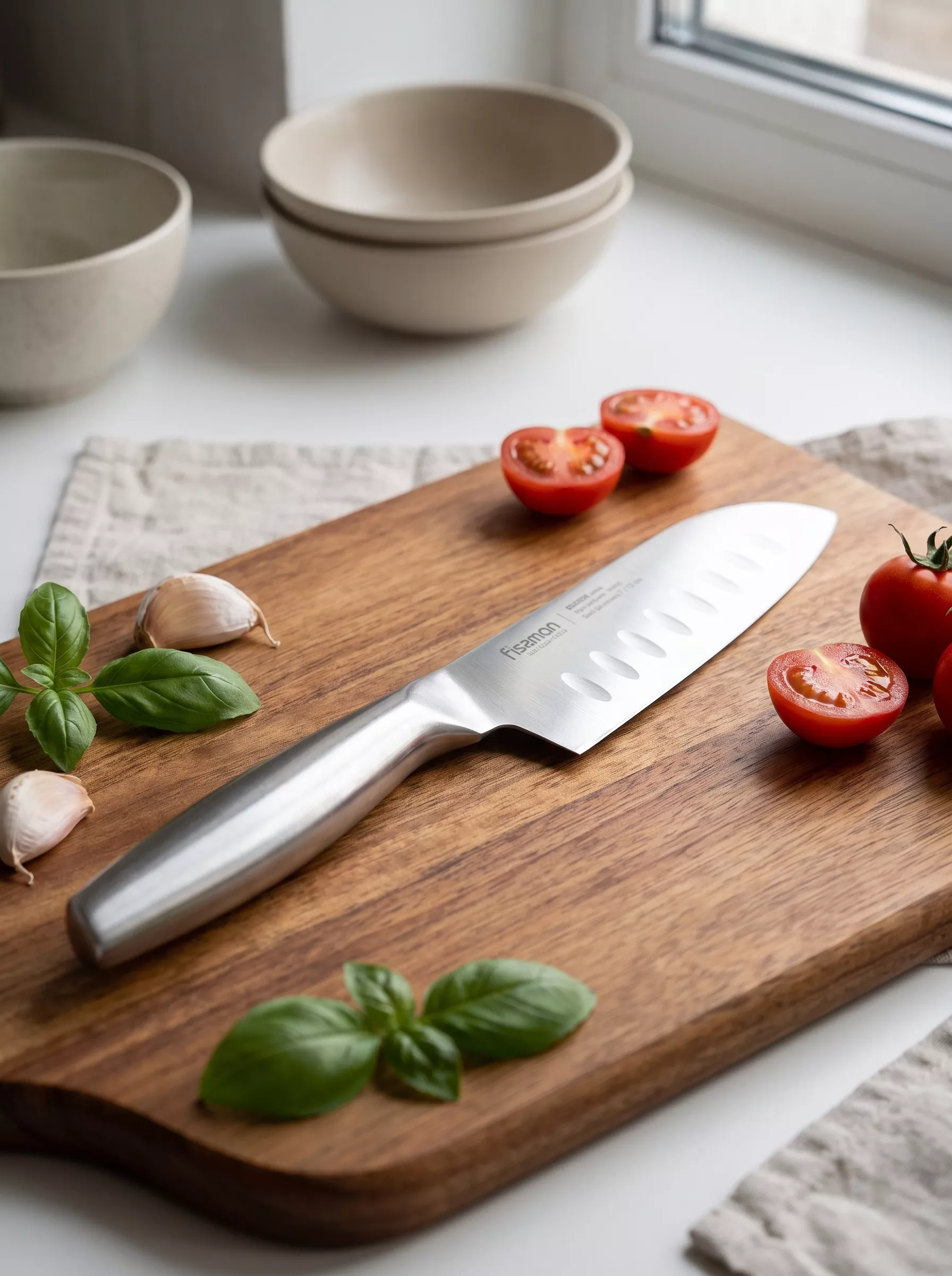 Fissman Bergen nóż kuchenny małe santoku 13 cm