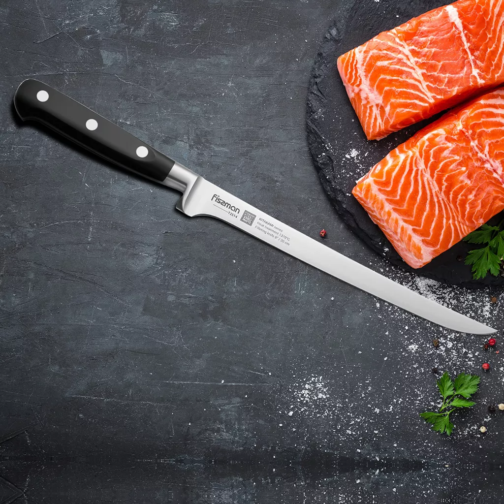 Fissman Kitakami elastyczny nóż do filetowania ryb i mięsa 20 cm