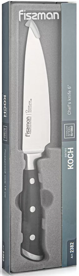 Fissman Koch Mały Nóż Szefa Kuchni 15 cm Stal 5Cr15MoV