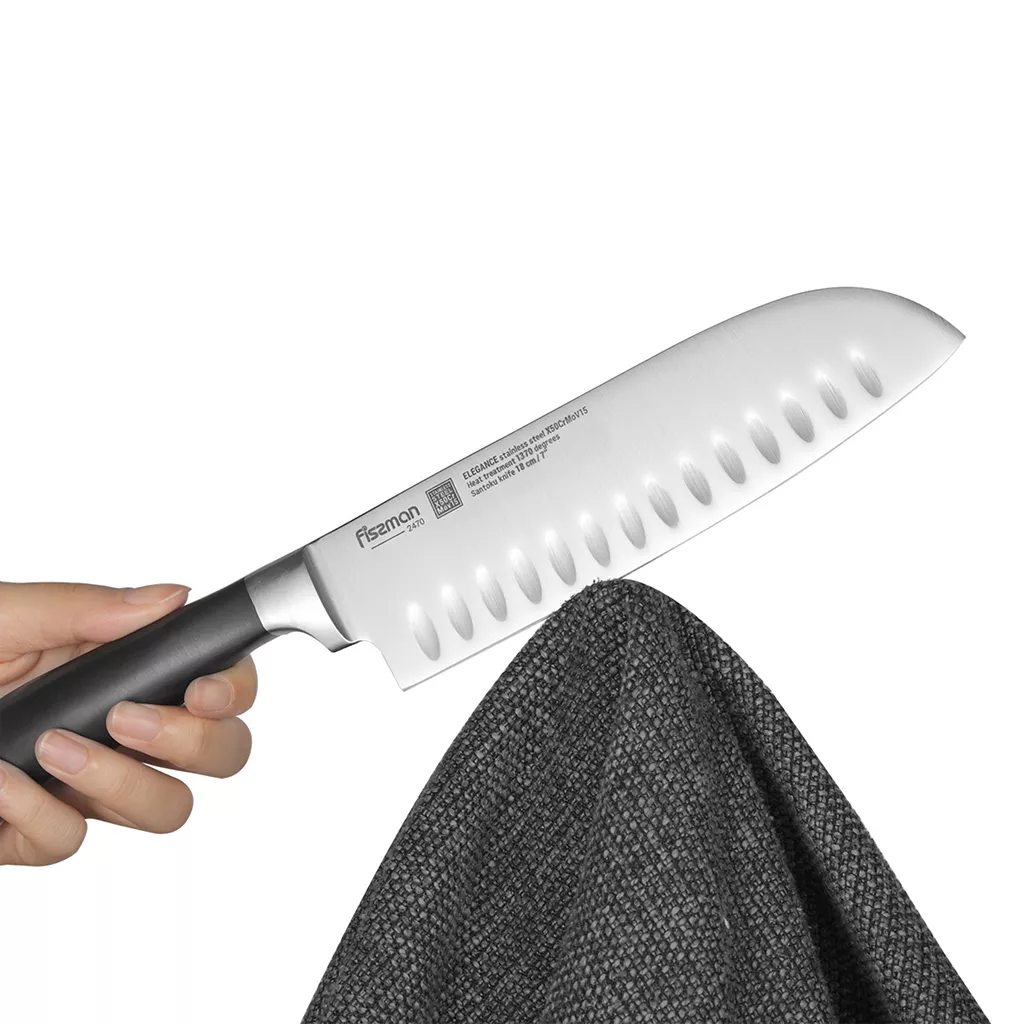 Fissman Elegance Nóż Kuchenny Santoku 18 cm