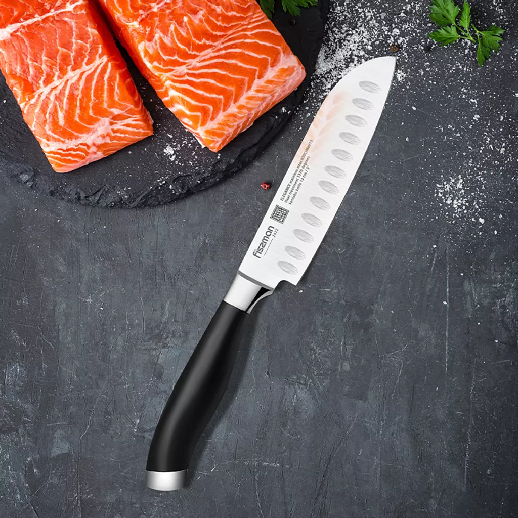 Fissman Elegance nóż kuchenny małe santoku 13cm