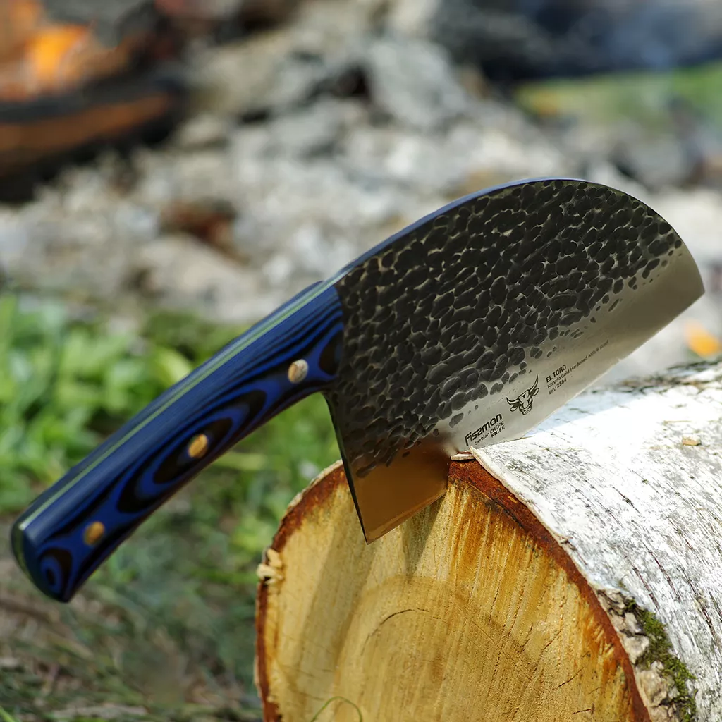 Fissman El Toro Tasak Serbski 18cm Stal AUS-8 Niebieska Mikarta