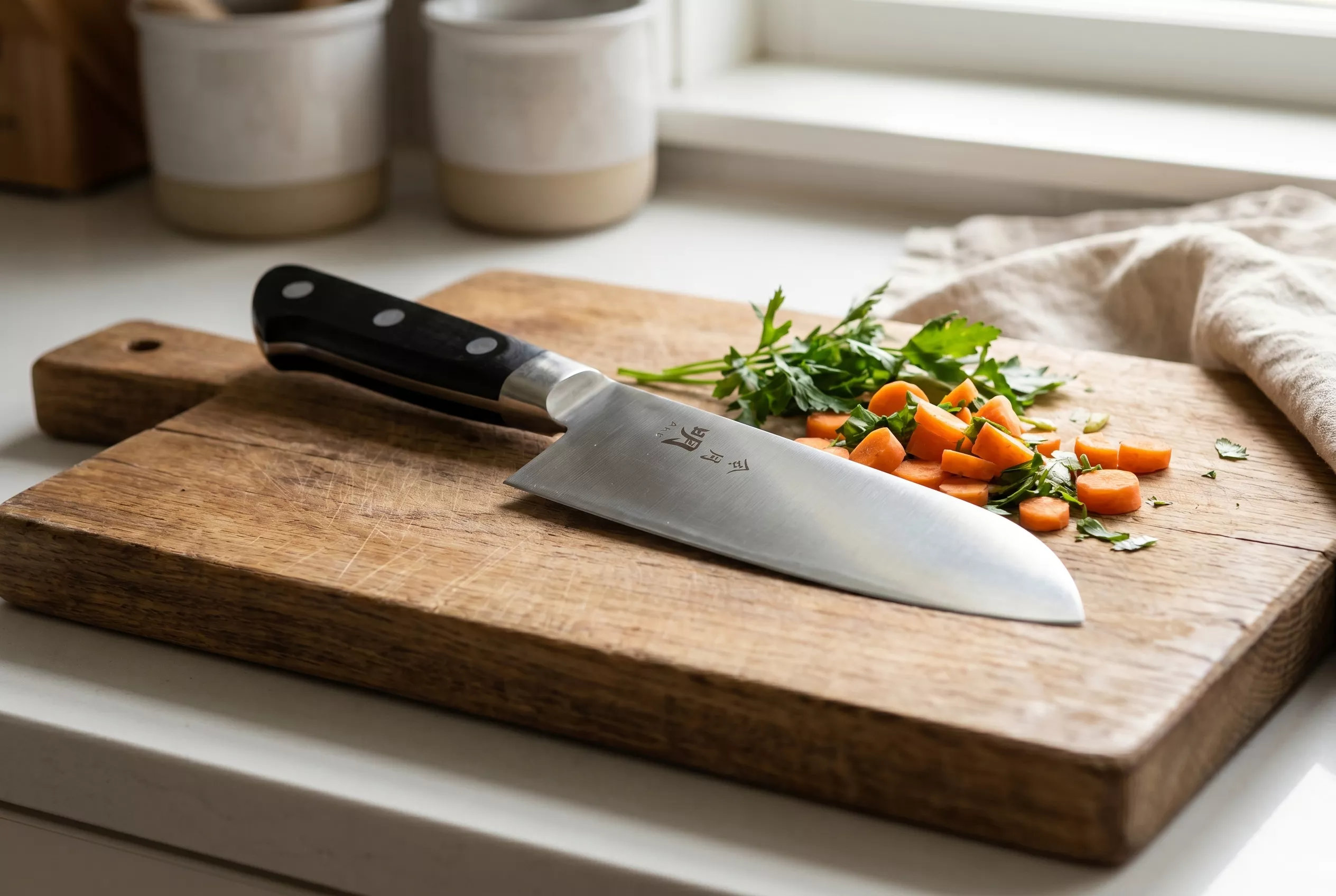 Fuji Cutlery Akira Reigetsu Nóż Santoku 16,5 cm