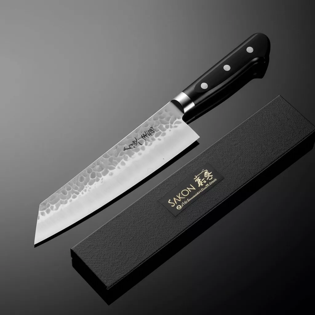 Nóż kuchenny Hokiyama Sakon Murakumo Tsuchime Kiritsuke 21,5 cm AUS-8