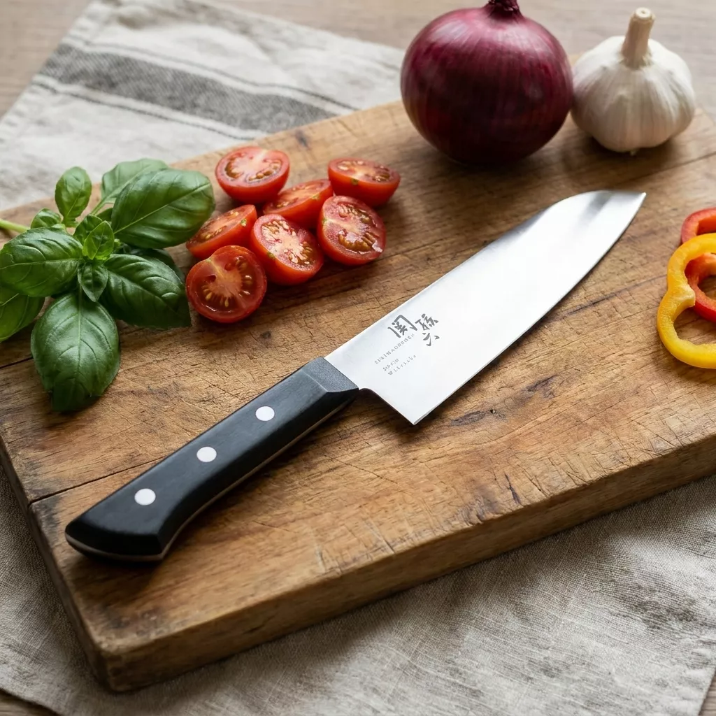 KAI Seki Magoroku Wakatake nóż Santoku 16,5 cm