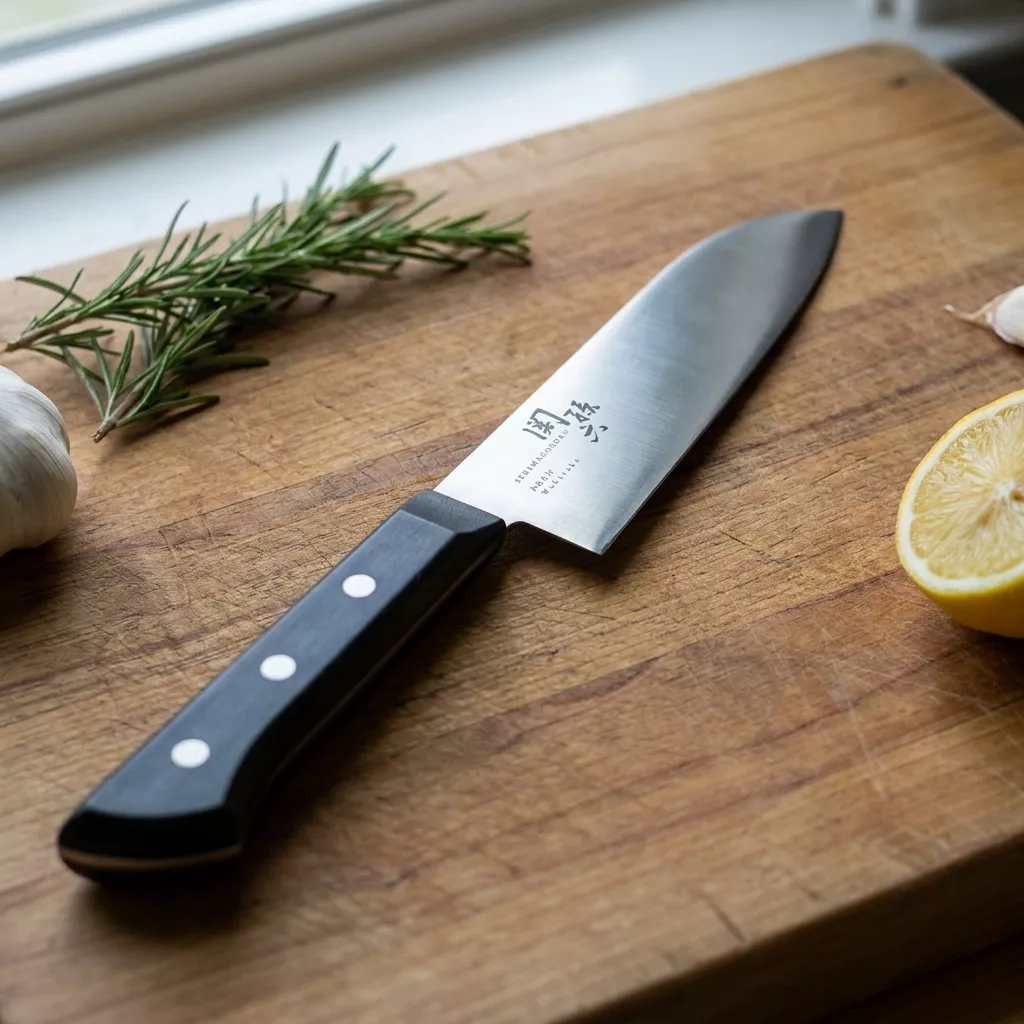 Kai Seki Magoroku Wakatake Mały Nóż Santoku 14,5 cm