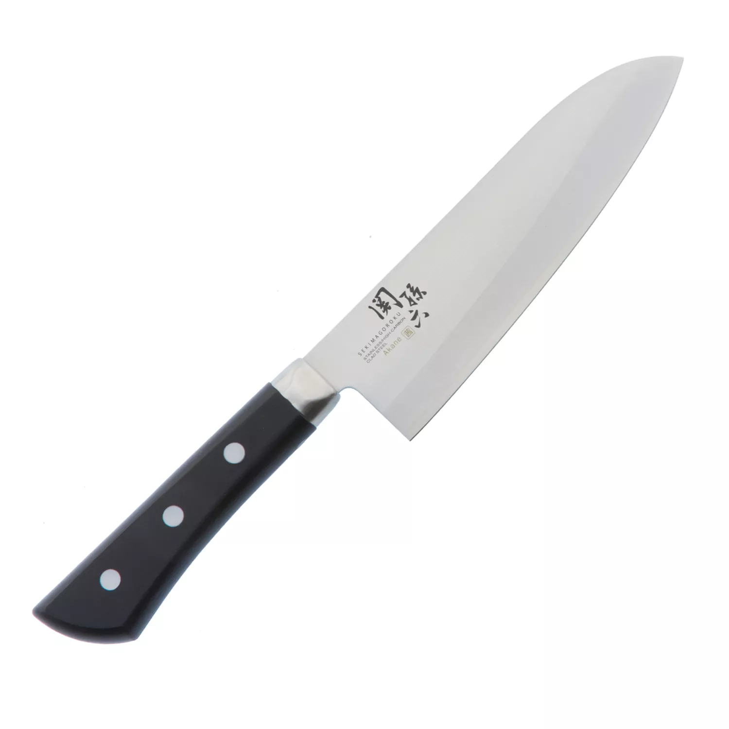 KAI Seki Magoroku Akane Japoński Nóż Santoku, Ostrze 16.5 cm