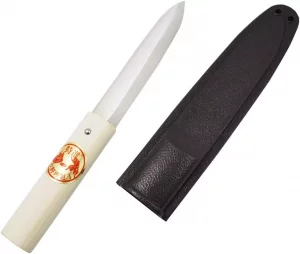 Nóż wędkarski KAI AG-0512 14 cm stal węglowa w pochwie