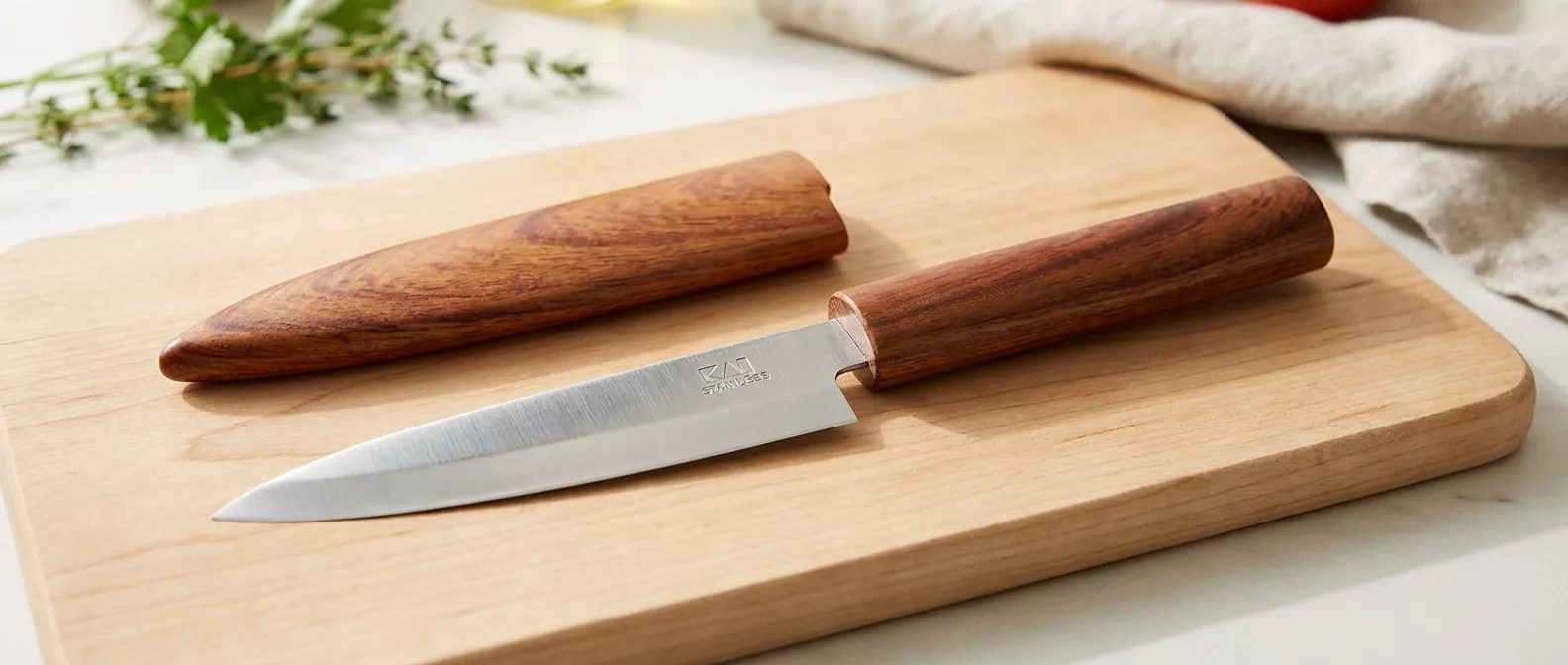 Nóż uniwersalny KAI Seki Magoroku z pochwą 9 cm DH8017