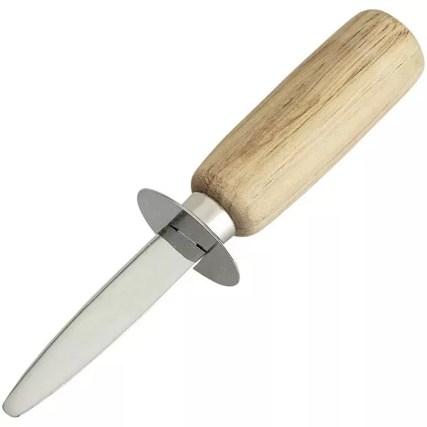 KAI Profesjonalny Nóż do Ostryg i Skorupiaków, Drewniana Rękojeść, 15