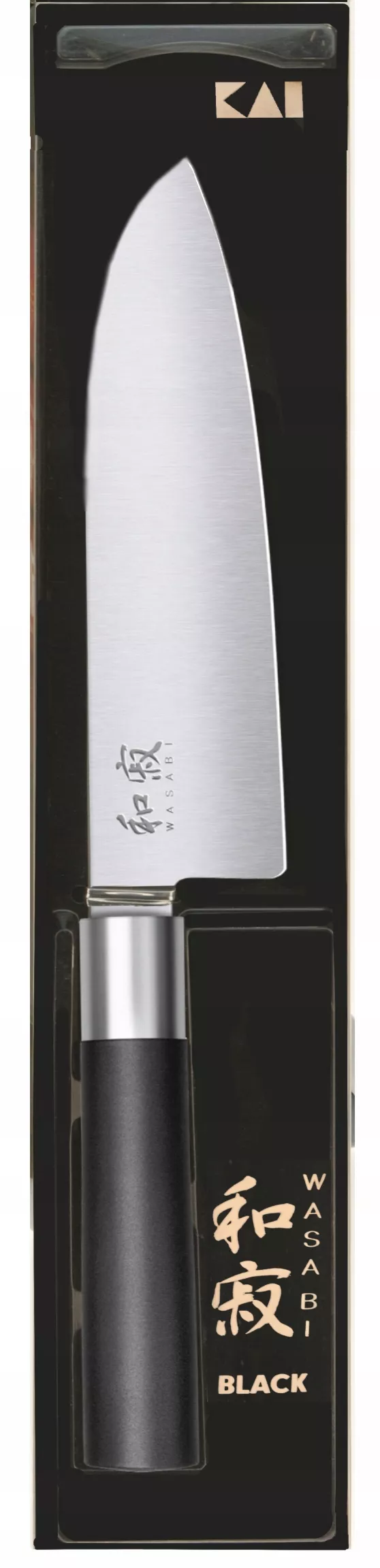 KAI Wasabi Black Nóż Santoku 16 cm KA-6716S