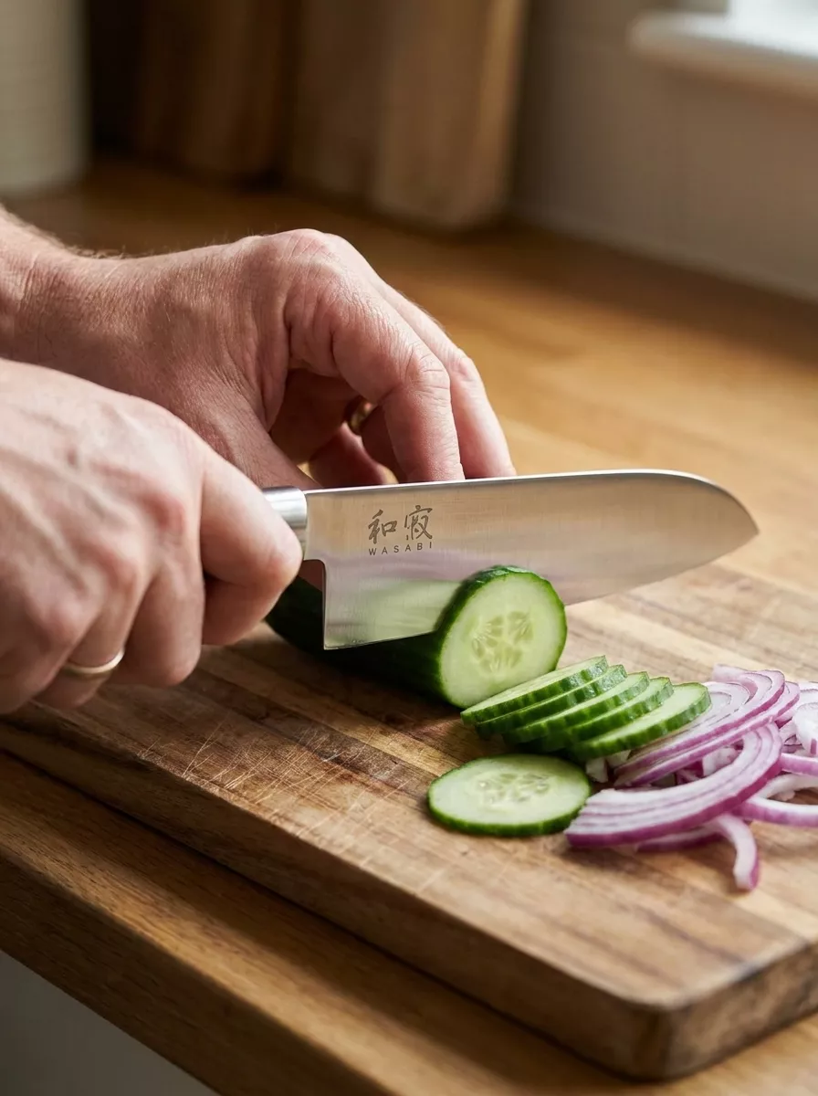 KAI Wasabi Black Nóż Santoku 16 cm KA-6716S
