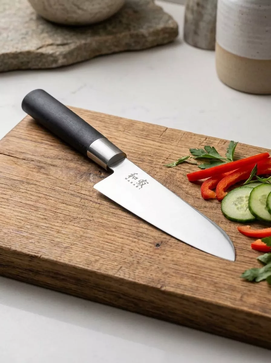 KAI Wasabi Black Nóż Santoku 16 cm KA-6716S
