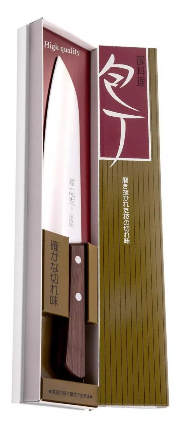 Nóż kuchenny Kanetsugu Miyabi Issin Santoku 17 cm AUS-8 Palisander