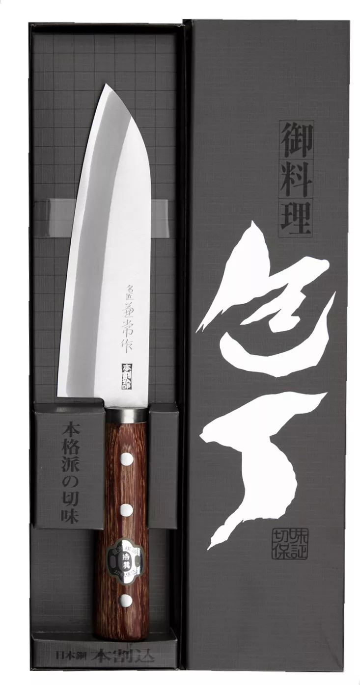 Kanetsune Santoku 2000 Shiro-2 SS Nóż Szefa Kuchni 16.5 cm