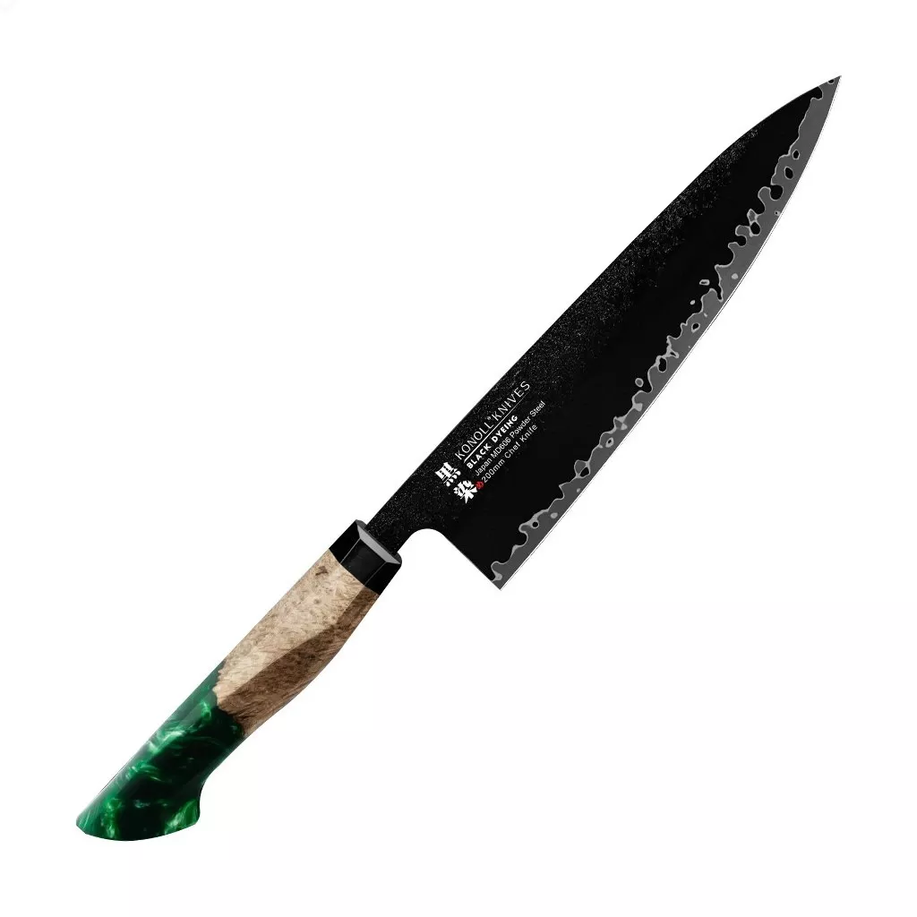 Nóż szefa kuchni Konoll Black Dyeing MD-606 Gyuto 20,5 cm