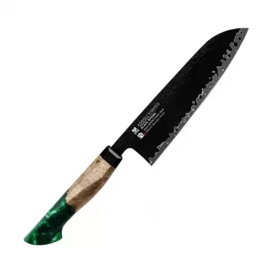 Nóż Santoku Konoll Black Dyeing MD-606 18 cm 63 HRC