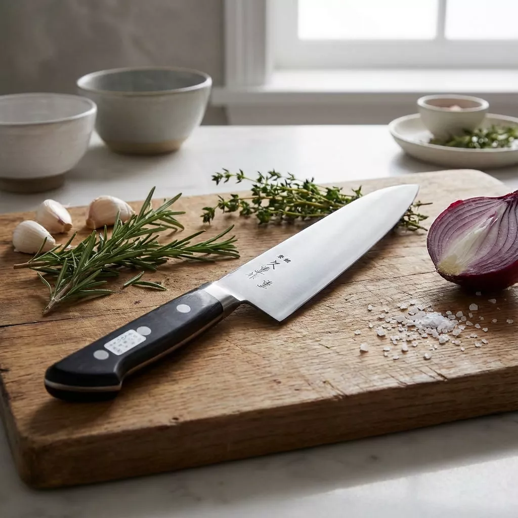 Naniwa Hisashige Gyuto Nóż Kuchenny, ostrze 18 cm, stal węglowa