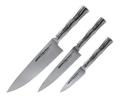 Samura Bamboo Zestaw 3 Noży Kuchennych: Szefa, Uniwersalny, do Obierania