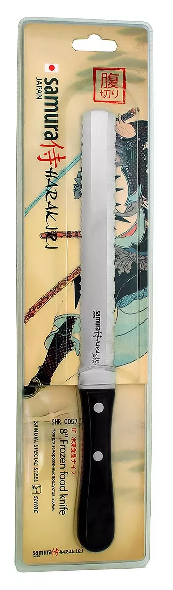 Samura Harakiri nóż do chleba i mrożonek.