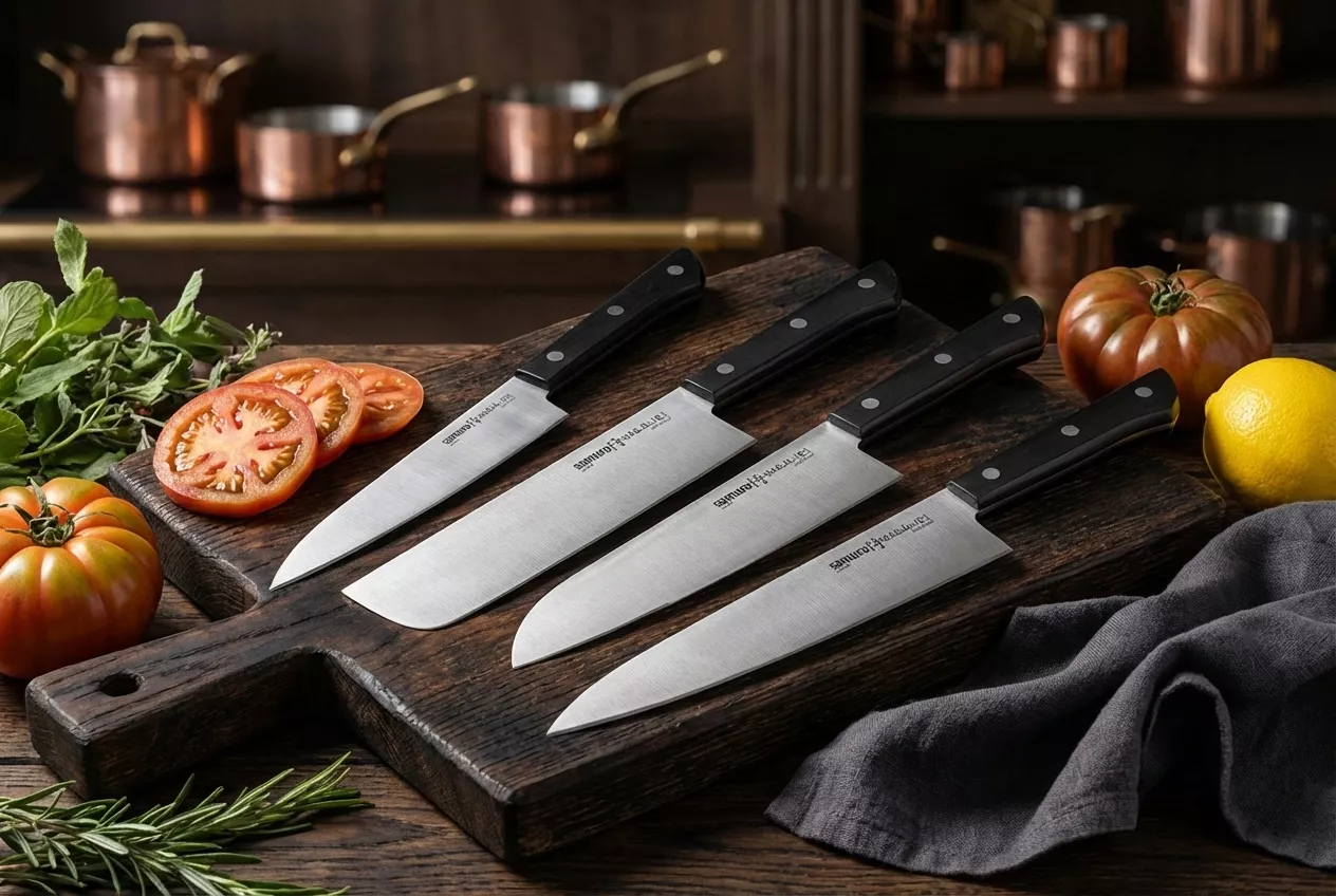 Samura Harakiri zestaw 5 noży kuchennych  AUS-8