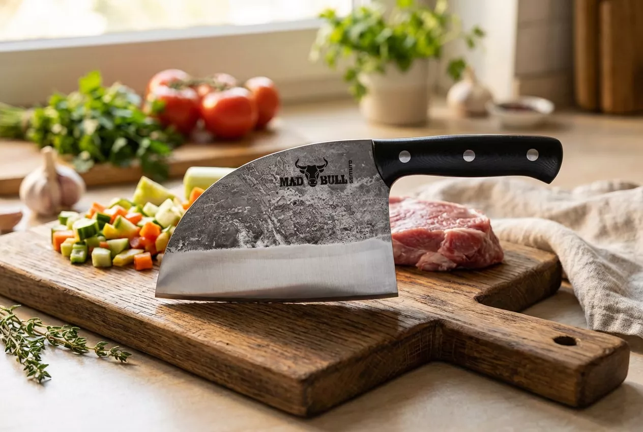 Samura Mad Bull Nóż Kuchenny Serbski 18cm Czarny