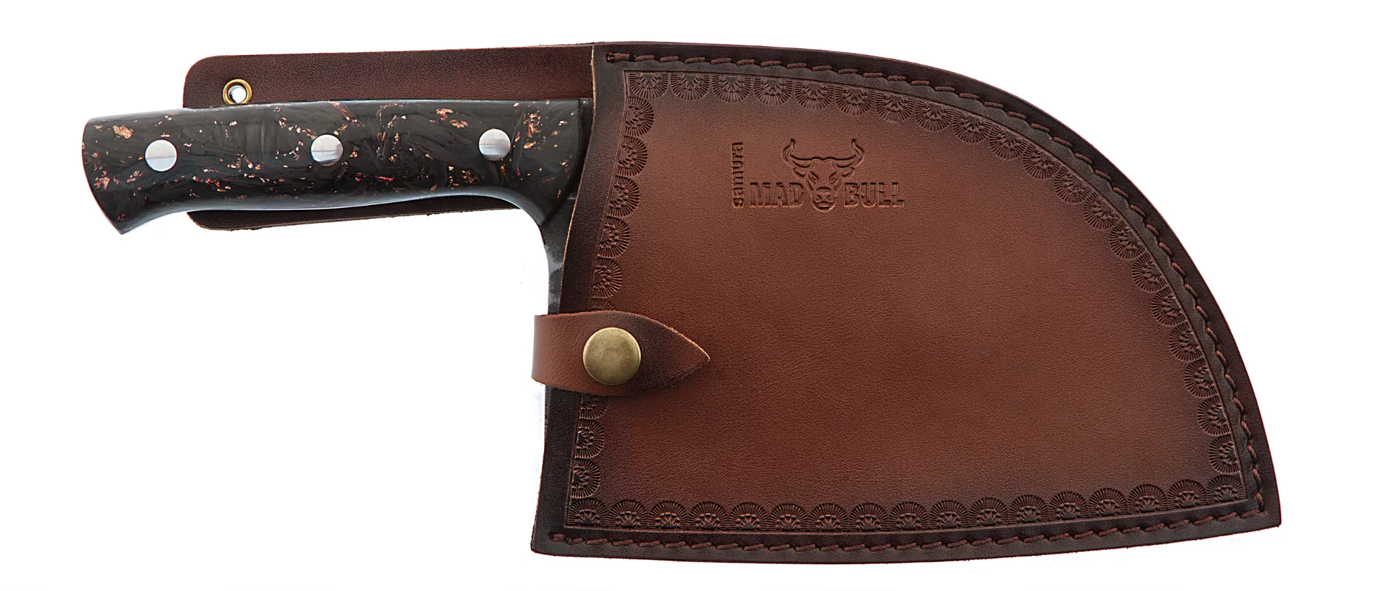 Samura Mad Bull Nóż kuchenny Serbski 18 cm Marble SMB-0040MC