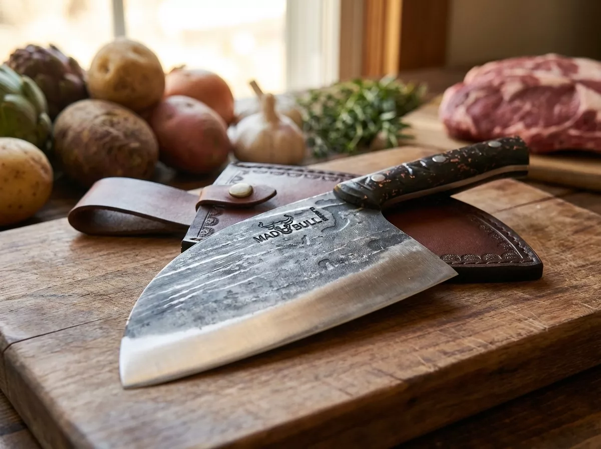 Samura Mad Bull Nóż kuchenny Serbski 18 cm Marble SMB-0040MC