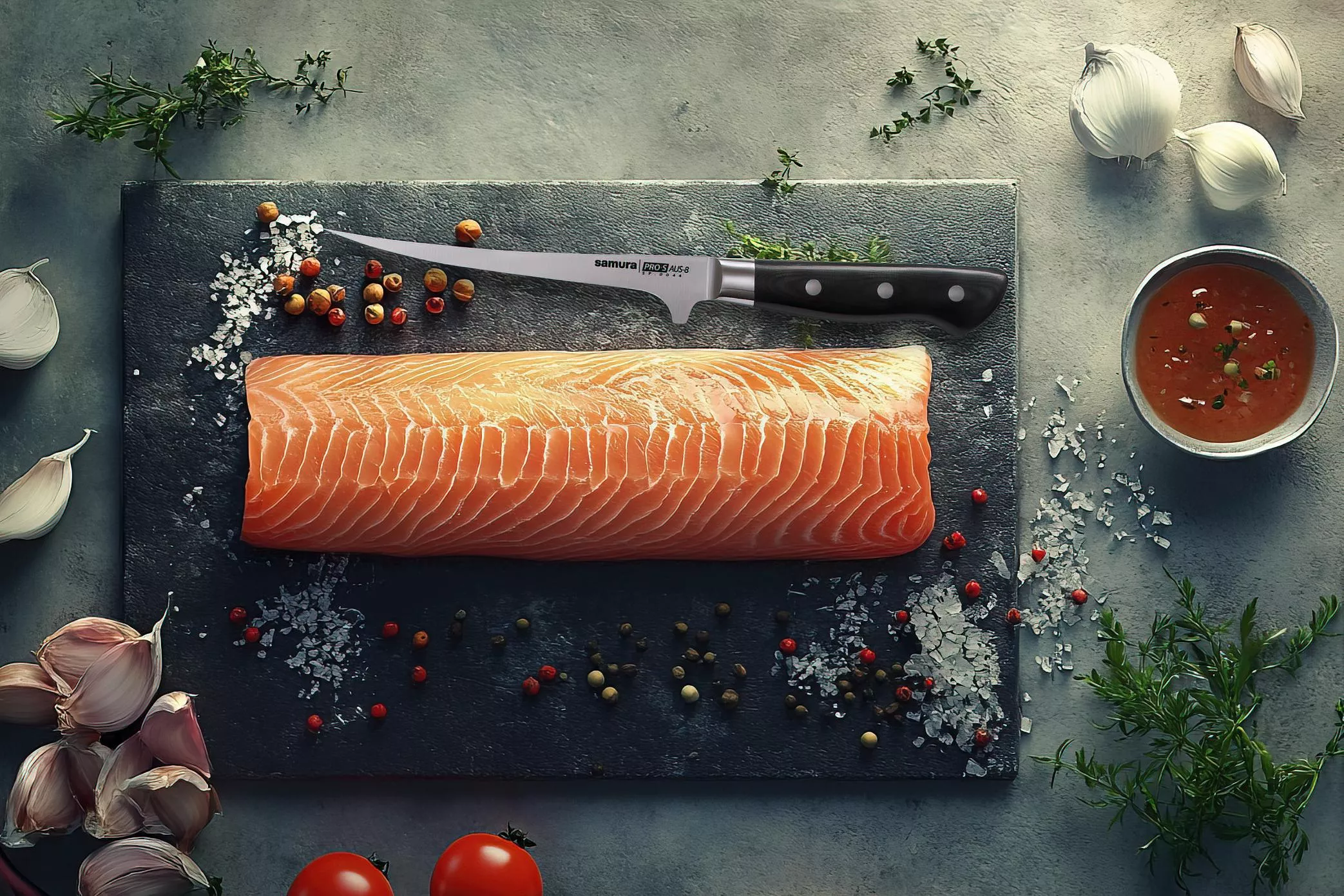 Samura PRO-S nóż do filetowania 13 cm stal AUS-8 G10