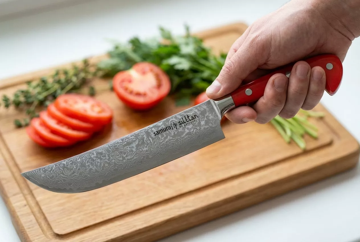 Samura Sultan Nóż Uniwersalny 16,4 cm Czerwony (SU-0085DBR)