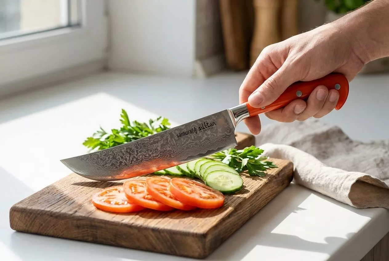 Samura Sultan Nóż Uniwersalny 16,4 cm Czerwony (SU-0085DBR)