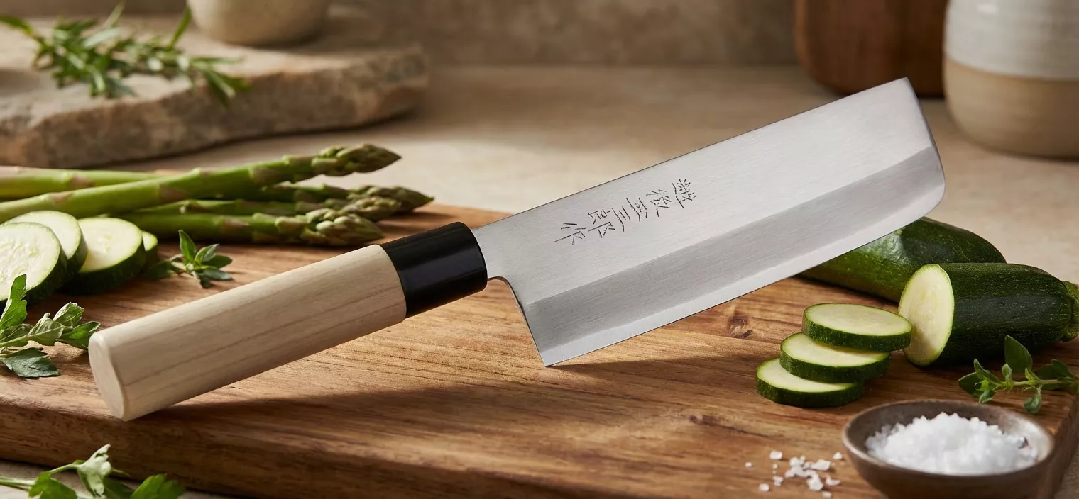 Echigo Tamasaburo Hon-Dachii Nóż Nakiri 16 cm, stal nierdzewna