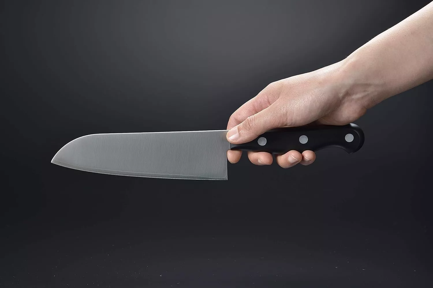 Japoński nóż Santoku Shimomura Murato Sharp MSP-101 AUS-10 16.5 cm
