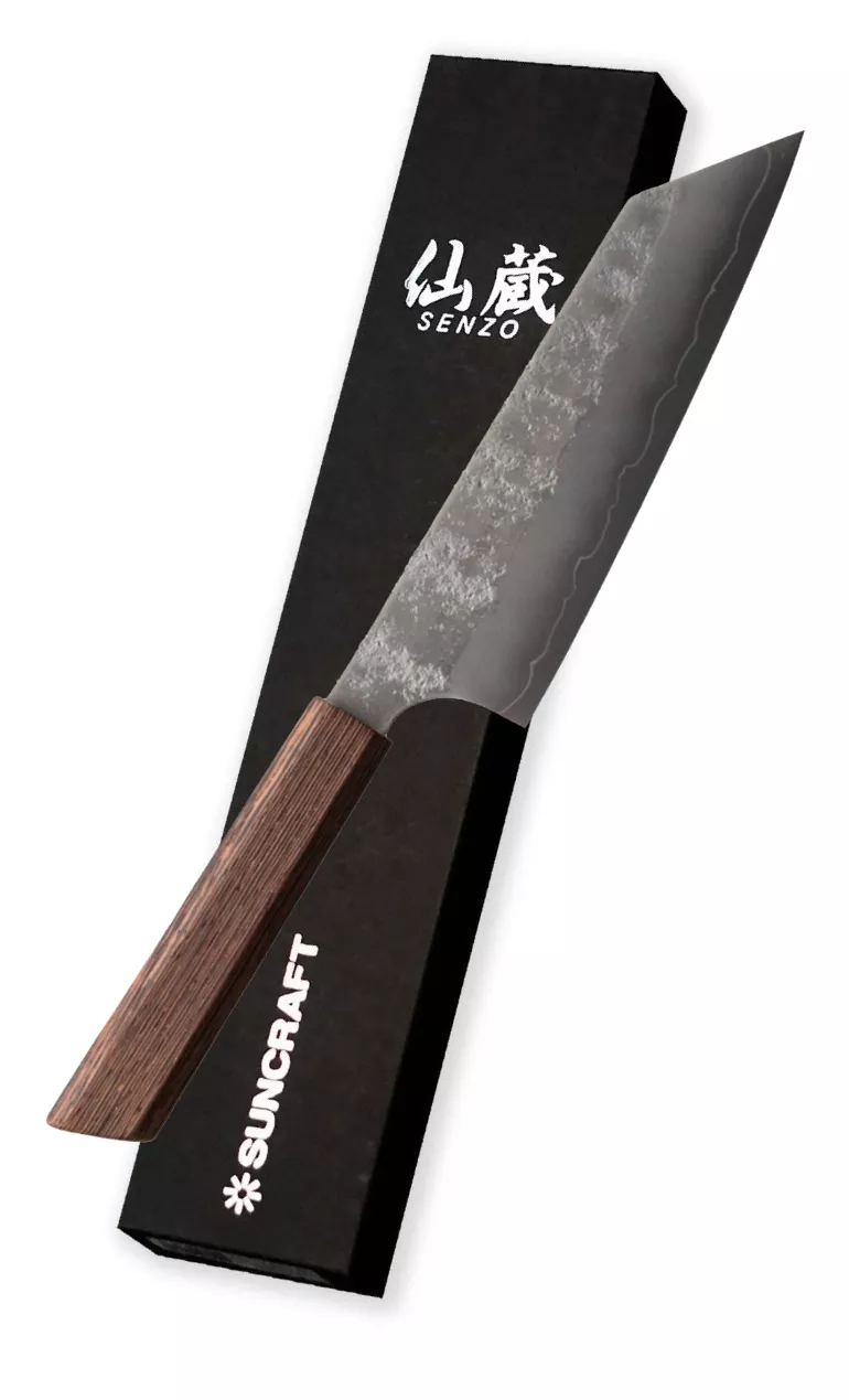 Nóż kuchenny japoński Suncraft Senzo Retro Bunka 16,5 cm stal GIN-SAN S