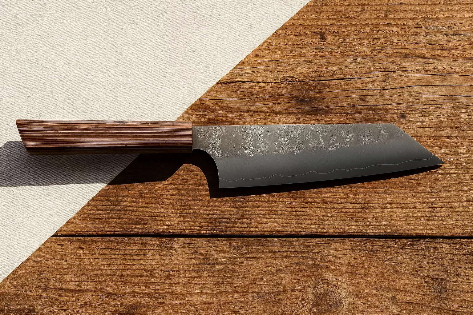 Nóż kuchenny japoński Suncraft Senzo Retro Bunka 16,5 cm stal GIN-SAN S