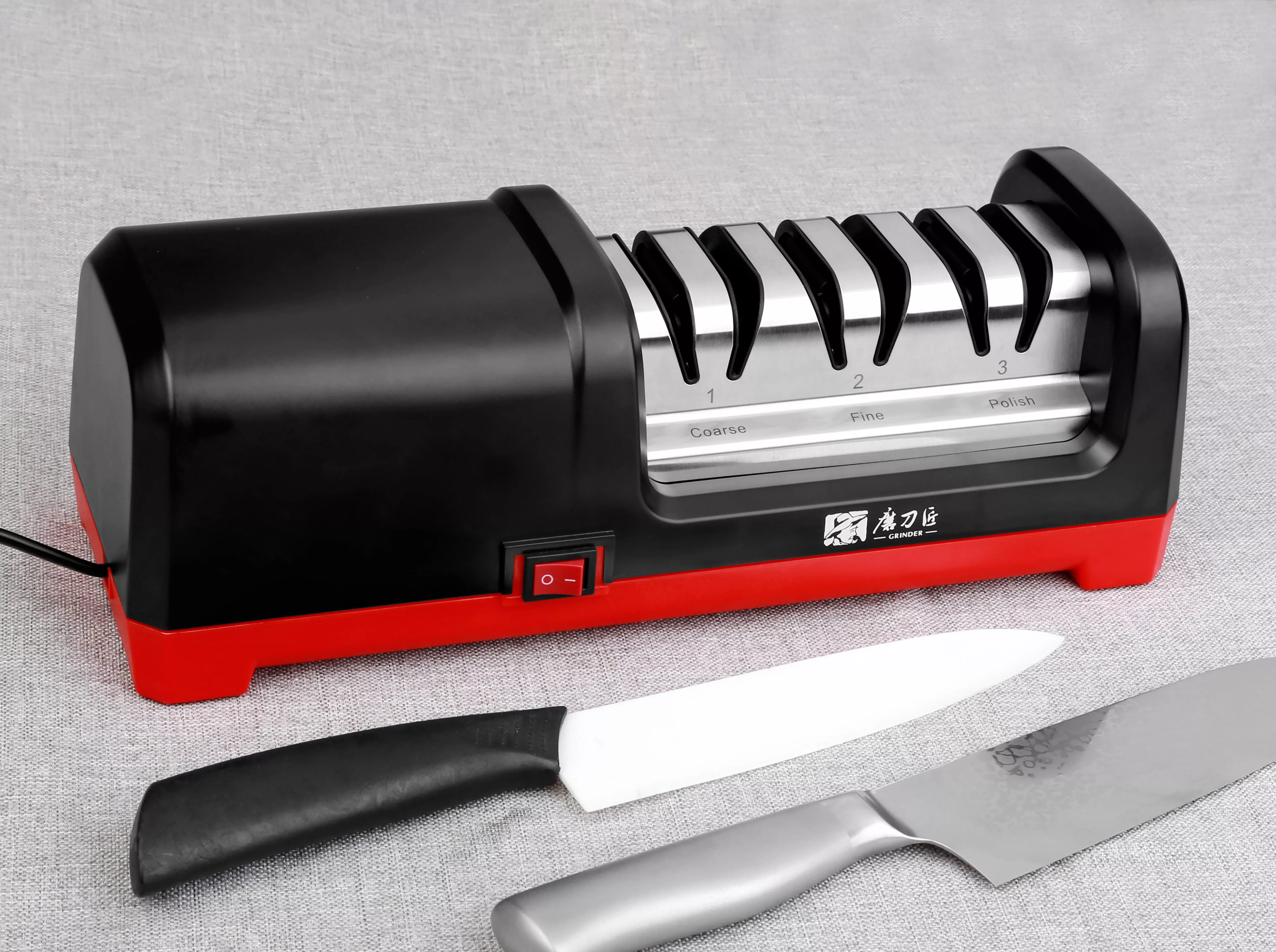 Elektryczna Ostrzałka Diamentowa Taidea TG2101 do Noży, 3 Etapy