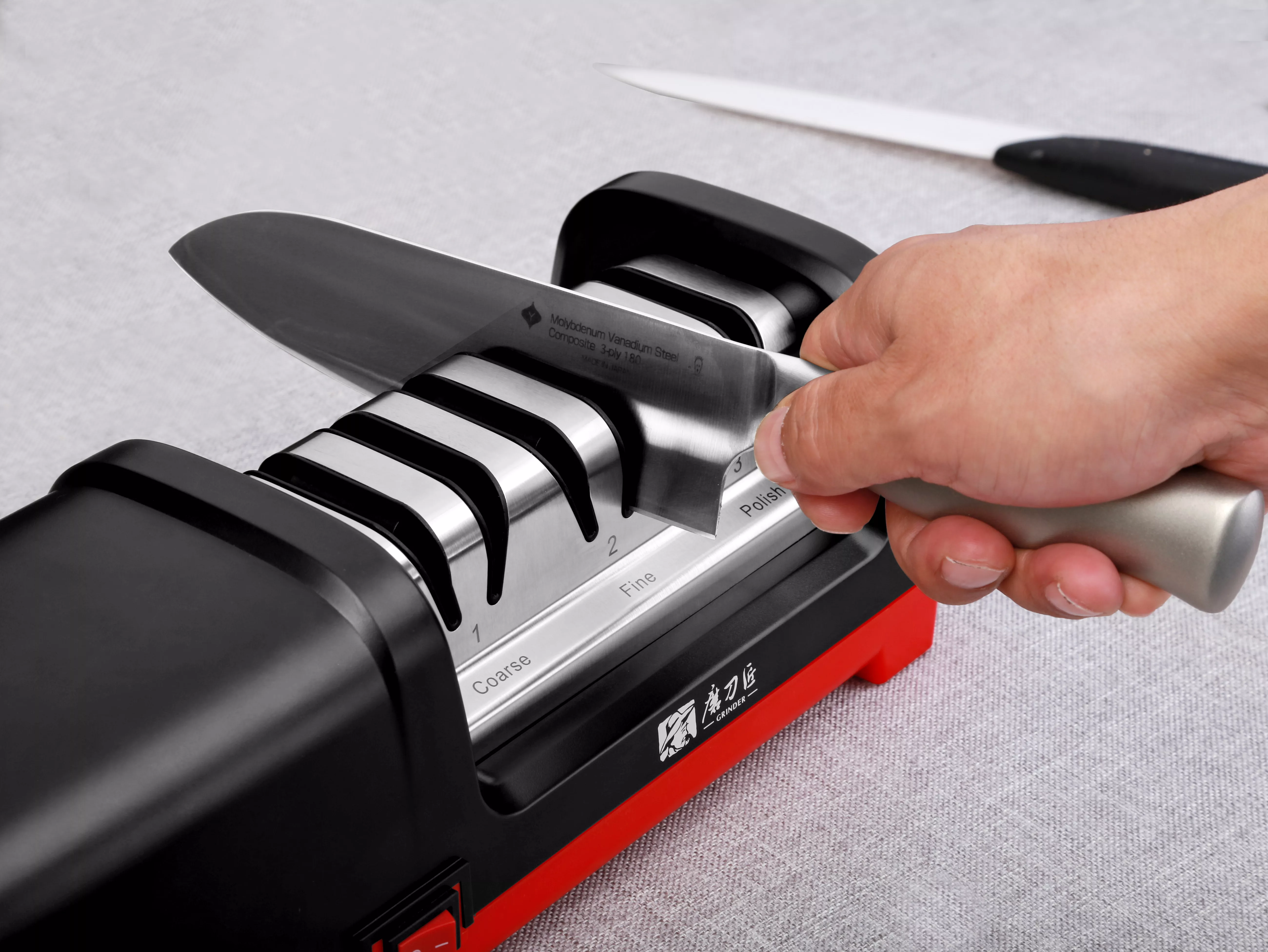 Elektryczna Ostrzałka Diamentowa Taidea TG2101 do Noży, 3 Etapy