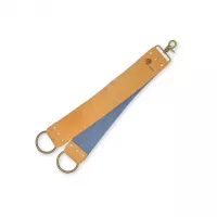 Podwójny Pas do Ostrzenia Brzytew Skóra / Jeans 38 cm