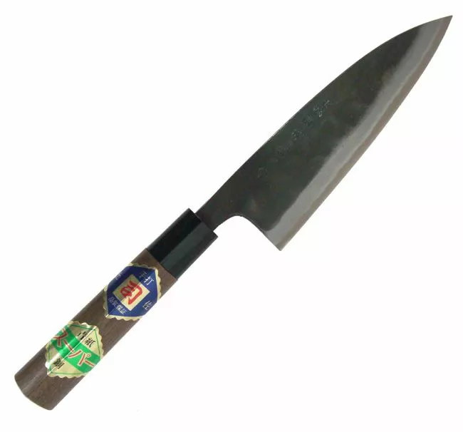 Japoński nóż Tosa Funayuki Aogami Super 15 cm Kurouchi