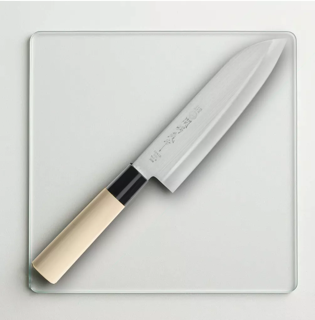 Japoński Nóż Santoku Tsubazo 17 cm ze Stali Molibdenowo-Wanadowej