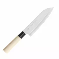 Japoński Nóż Santoku Tsubazo 17 cm ze Stali Molibdenowo-Wanadowej