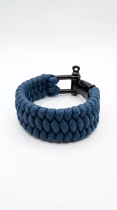 Bransoletka Paracord Welde Niebieska z Szeklą 17-19 cm