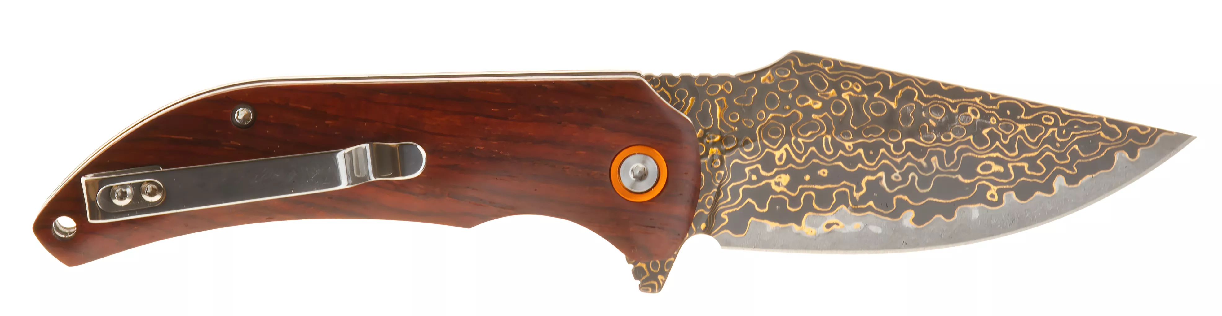Nóż składany Welde VG01 VG10 Mokume Gane Drewno Różane