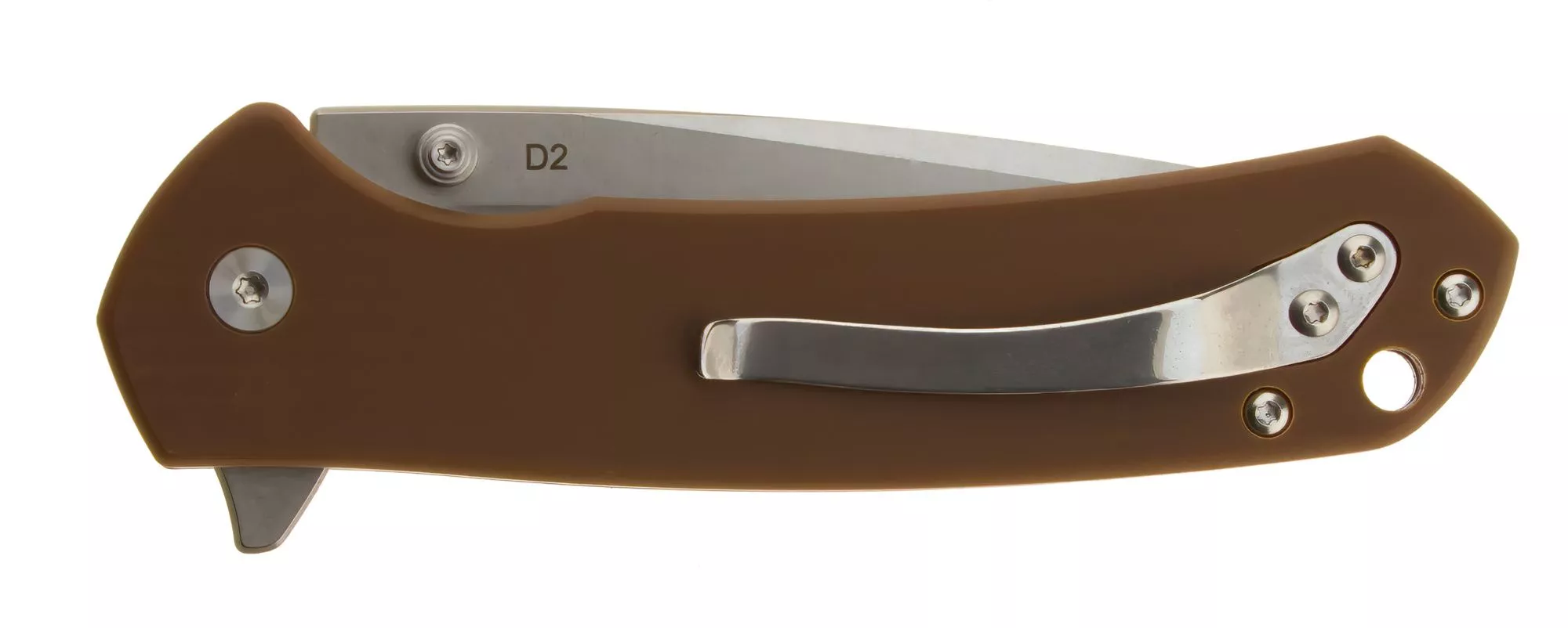 Welde nóż składany tanto D2F64 brązowy