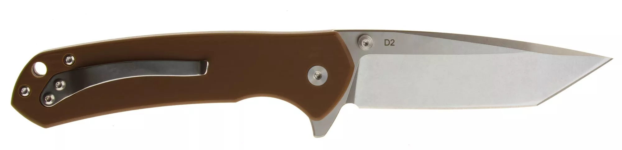 Welde nóż składany tanto D2F64 brązowy